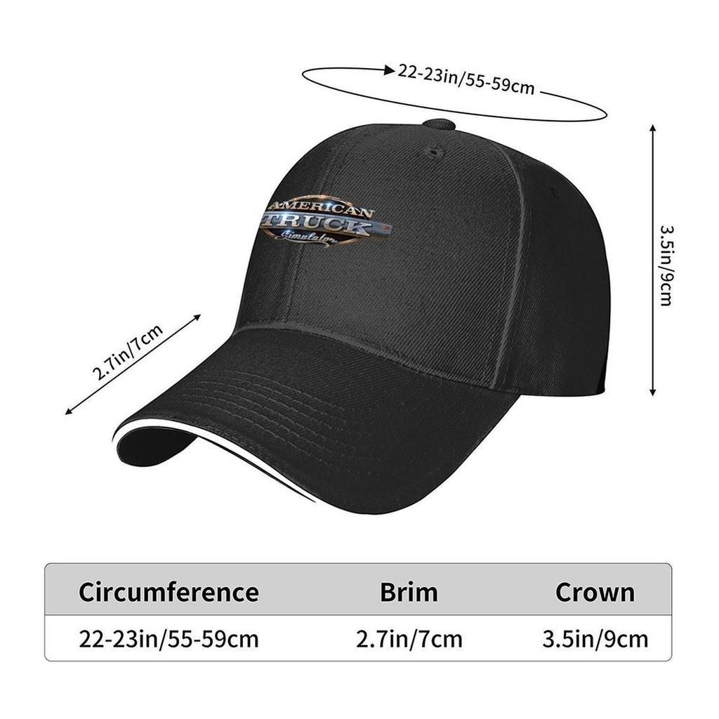 American Truck Simulator Logo Classic TShirt Baseball Cap sun hat Fashion Beach party Hat Gentleman Hat Hats Woman Mens