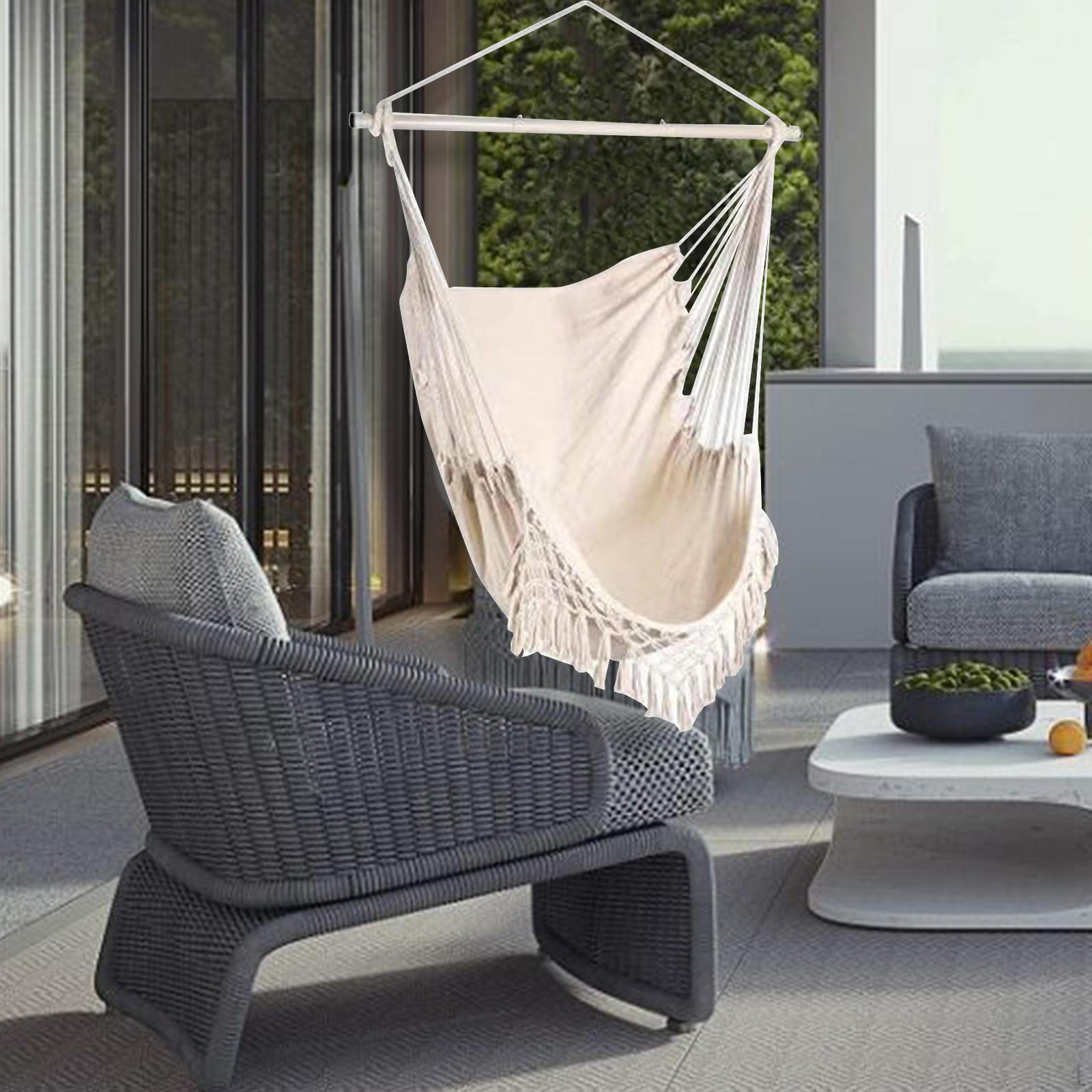 

Затишне підвісне крісло-гамак для відпочинку на природі beige