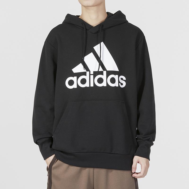 Adidas Alphabet Logo Print Hoodie Men Hoodie Black IC9363