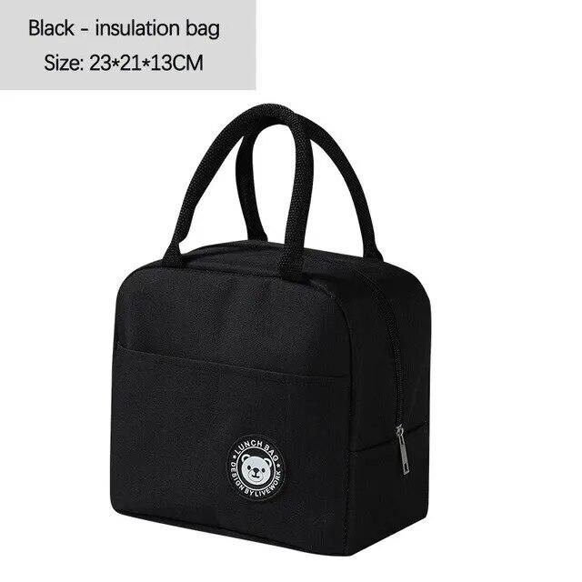 Thermal Bag Aluminum Foil Insulation Bags Portable Pouch Food Picnic Bags Fresh Cooler Large Capacity Lunch Bag for Women Kids