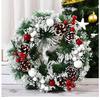 2023 Christmas Wreath: Cross-border Hot Selling 30CM Holiday Decoration for Shopping Mall & Hotel