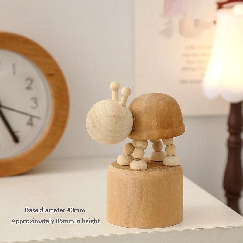 Latest Wooden Finger Puppet Toy Cartoon Mini Desktop Movable Elephant Tiger Dog Puppet Figurine For DIY Home Party Decoration