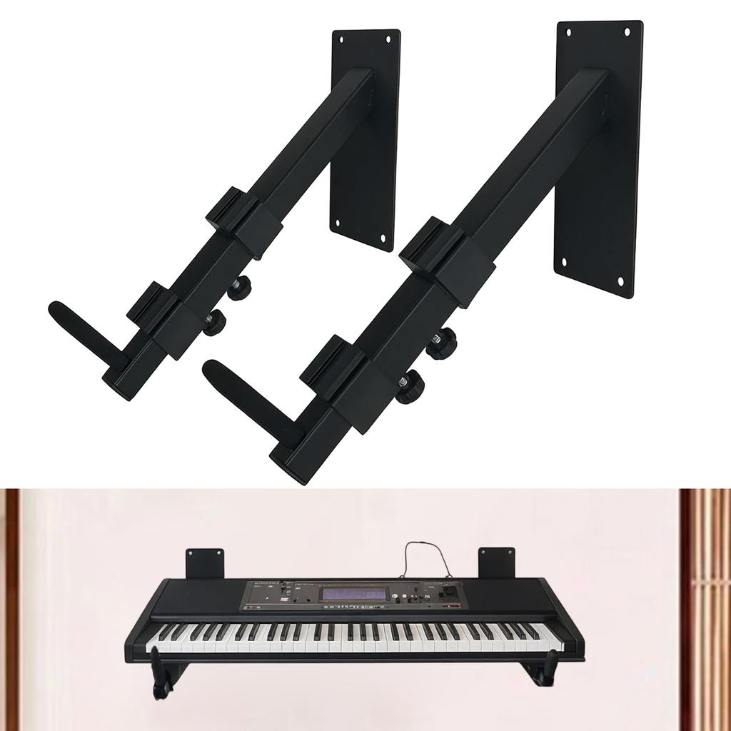 Electronic Piano Stand Adjustable Wall Mount Rack for Electric Guitar Banjo Storage Organizer Keyboard Accessories