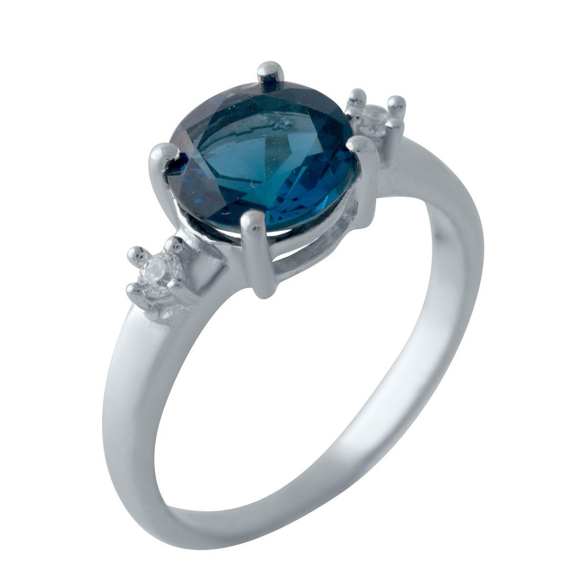 

Срібна каблучка з топазом Лондон Блю 1.642ct (2024644) 17.5