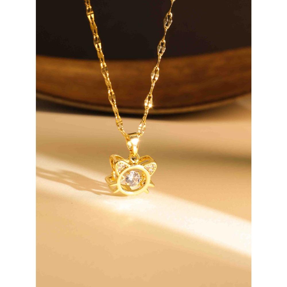 Necklace Does Not Fade Women's Summer Smart Love Versatile Necklace Women's High-end Titanium Steel Accessories