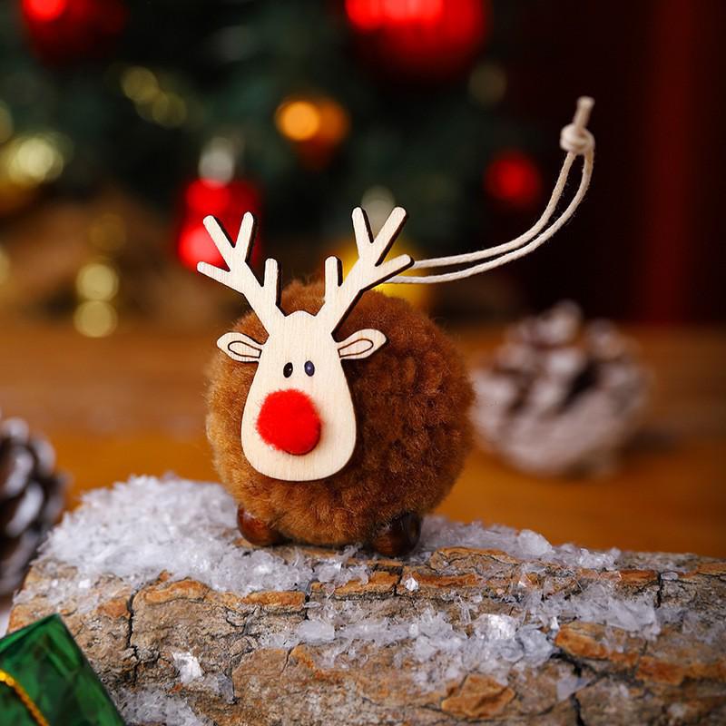 

2024 Felt Cartoon Fawn Reindeer Christmas Tree Ornament