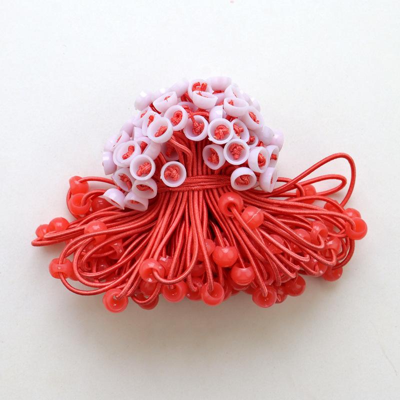 

Handmade Hair Accessories Colorful Leather Band Hair Ties Cute Children s and Girls Hair Tie Accessories 100pcs червоний