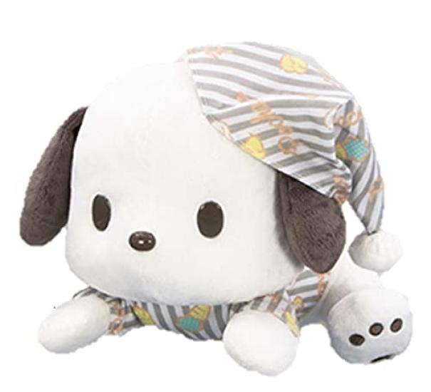 Pochacco Plush Toy, Sleeping Soundly, BIG, Gray, Approx. 30cm