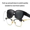 Neue Mode Polarisierte Sonnenbrille Abdeckung Über Myopie Brillen Tragbare Männer Frauen Vintage Angeln Fahren Brillen