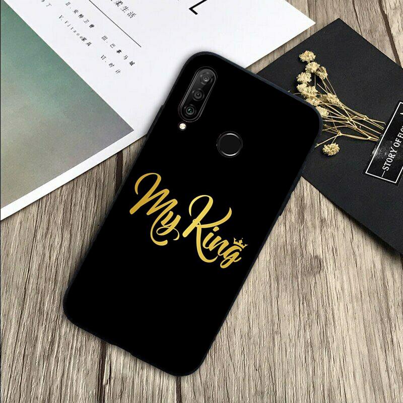 

King Queen Couple Lovers For Huawei Nova 11 9 10 SE Y70 Y60 Y90 Y61 Y91 Y73 Y72 12i 11i 8i P30 P40 Lite P60 Pro Case Huawei Nova Y73