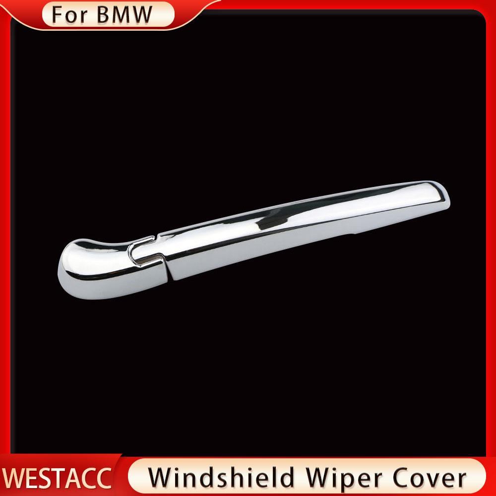 2Pcs ABS Chrome Car Rear Windshield Wiper Cover Trim Decoration Sticker for BMW X1 F48 2016 2017 2018