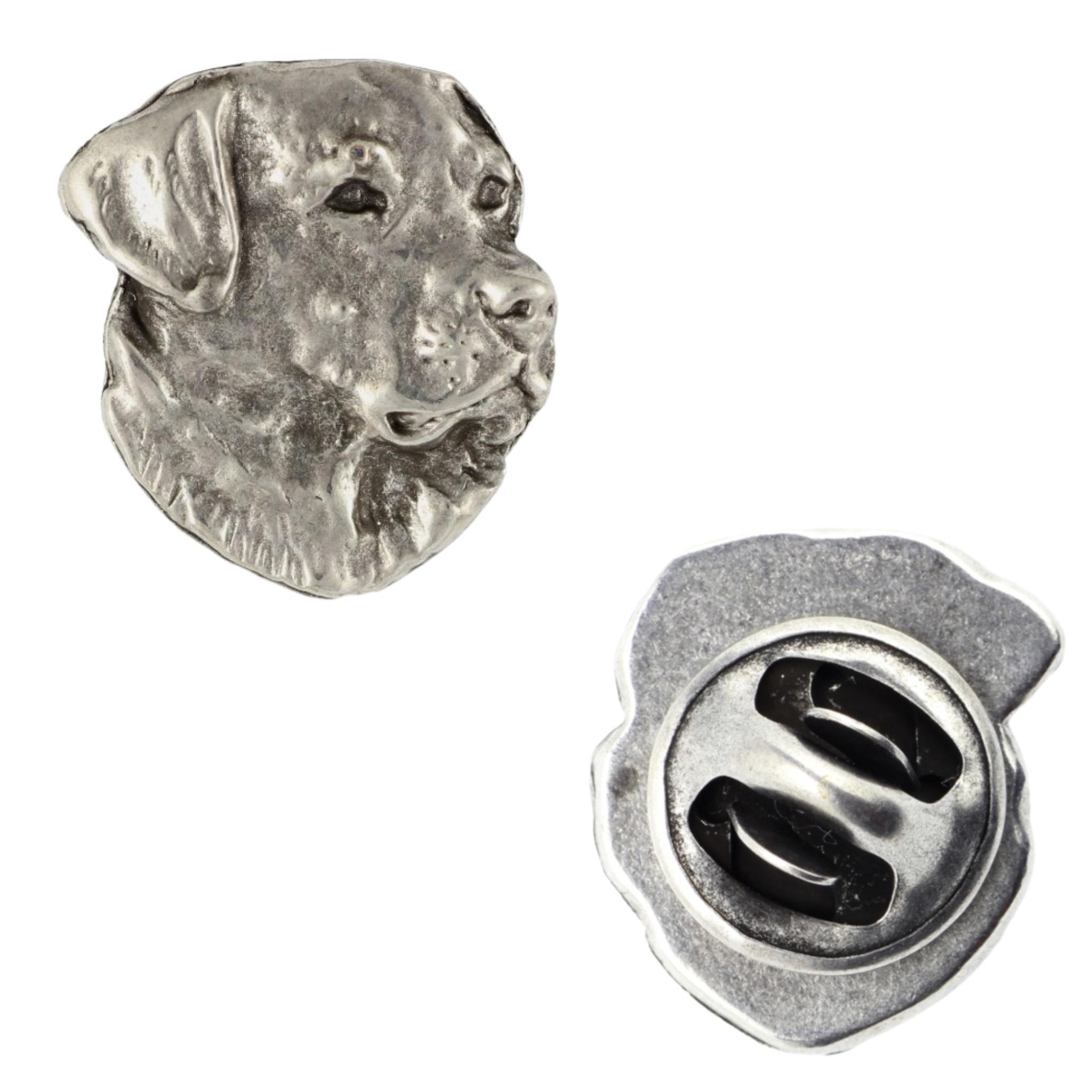 

Labrador Retriever - Silver-plated dog brooch, elegant pin, jacket lapel decoration by Art-Dog brand