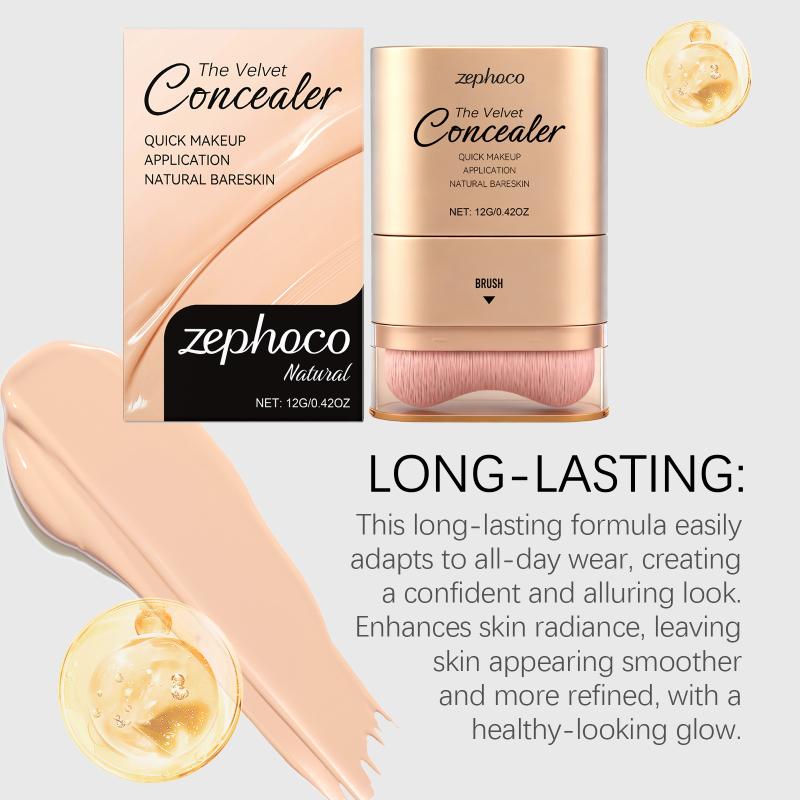 Natural-Colored 2-In-1 Concealer Foundation Stick: Lightweight, Skin-Friendly, Hydrating, And Naturally Base Makeup.