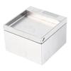 Recessed Floor Outlet Box, 4KW 16A Water Proof Stainless Steel Recessed Flat   Socket Kit with 2 X 3 Prong Receptacle, Tamperresistant Electric