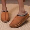 Модные женские зимние ботильоны 2024 Новые хлопковые туфли Зимние слипоны Удобные утепленные пухом Уличные теплые ботинки Женская обувь для женщин
