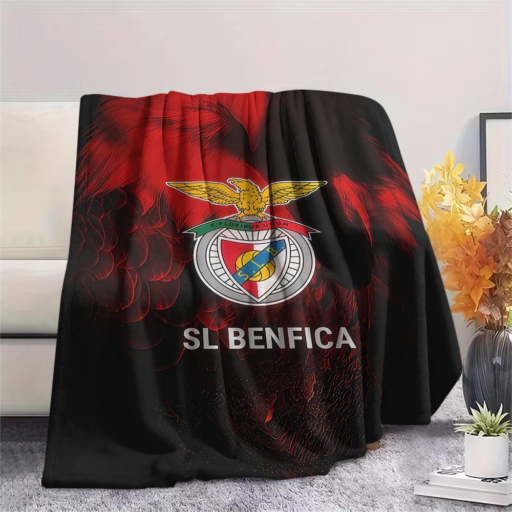 S.L. Benfica POSTER FlAannel Blanket, High Quality Comfortable for All Seasons, Home Decor, Warmth and Comfort