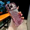 Peacock Plated Frame Glitter Stickers Rhinestone Lens Ring Case for For Iphone 17 Air 16 1 14 Plus 13 Pro Max Protect Soft Cover