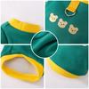Pet Fleece Sweater Bear Pattern Outfit Small Dog Plush Clothing Thermal Lightweight Winter Wear Puppy Apparel Soft Warm Coat