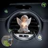 Angel Car Air Vent Clip with Heart Design 2D Flat Acrylic Fragrance Diffuser for Most Vehicles No Battery Needed Valentine Gift