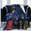 Coperte Horror di Halloween di Coraline in Pile Corallo Peluche Decorazione Traspiranti Super Morbide Coperte da Divano Biancheria da Letto Copriletto da Esterno