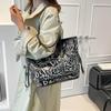 Summer New Casual Versatile Large-capacity Student Class Tote Bag Shoulder Bag Graffiti Canvas Bag Women