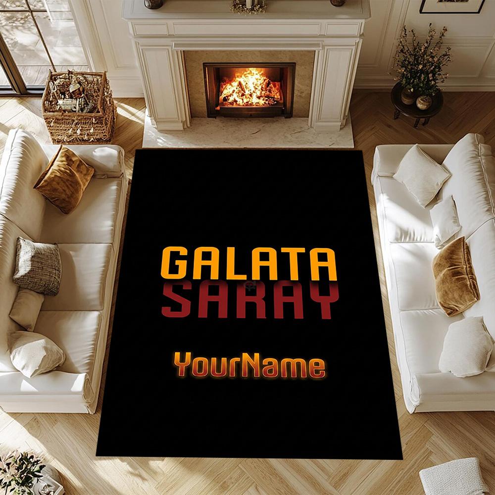 Galatasaray 121 Customizable Name Carpet Suitable for Kitchen Foyer Dining Room Dormitory Anti-slip Rug Office home decor