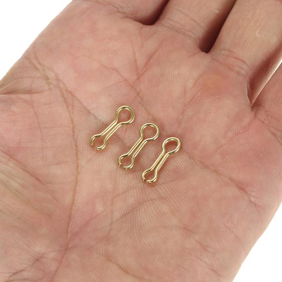 100Pcs/Set Sinker Wire Eyes Simple Corrosion Resistant Golden Steel Alloy Fishing Weights