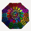 1pc Colorful Mandala Design Umbrella with Plastic Handle,Compact & Stylish,Suitable for All Seasons YS331034