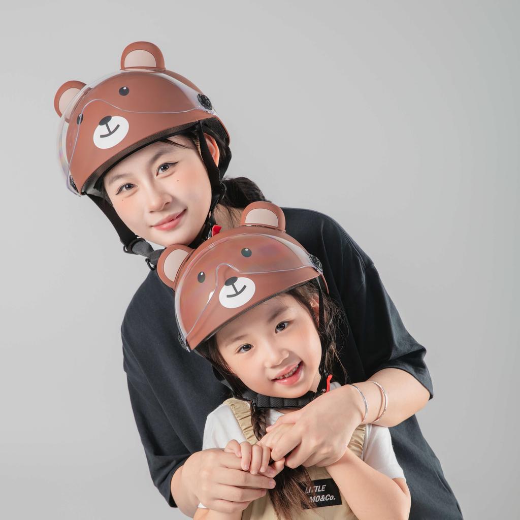 CCC-Zertifikat Niedlicher Bär Bequeme Passform Neuer Kinderrollerhelm Kinder Kinder Fahrradfahren Fahrradhelm mit Passformsystem