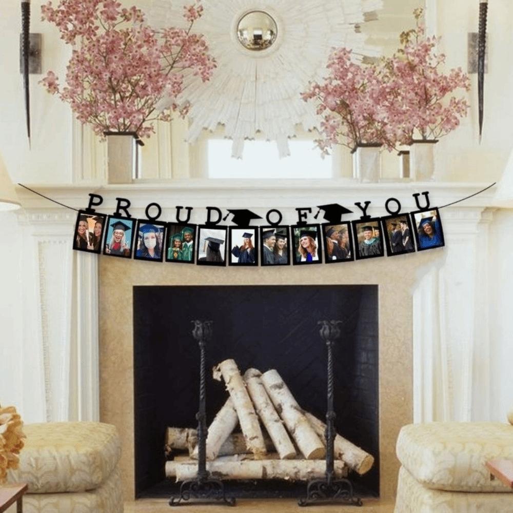 12th Grade Graduation Photo Banner Celebrate Paper Congrats Grad Banner Graduation Seaso Handmade Graduation Photo Props