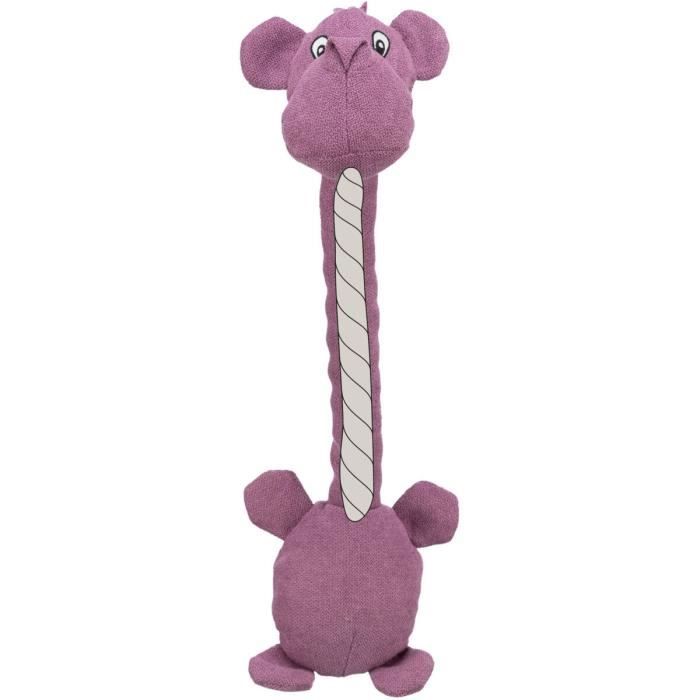 Jouet pour chien - Trixie - Hippopotame - Tissu - Lot de 2 - Effet mémoire robuste