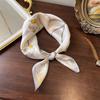 Spring New Silk Scarves Women's Elegant Versatile Camellia Silk Scarves 111% Mulberry Silk Plain Crepe Satin 11 Square Scarves