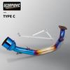 High Performance GY6 Motorcycle Modified Contact Tube GY6 125 150cc Scooter Motorcycle Exhaust Muffler System