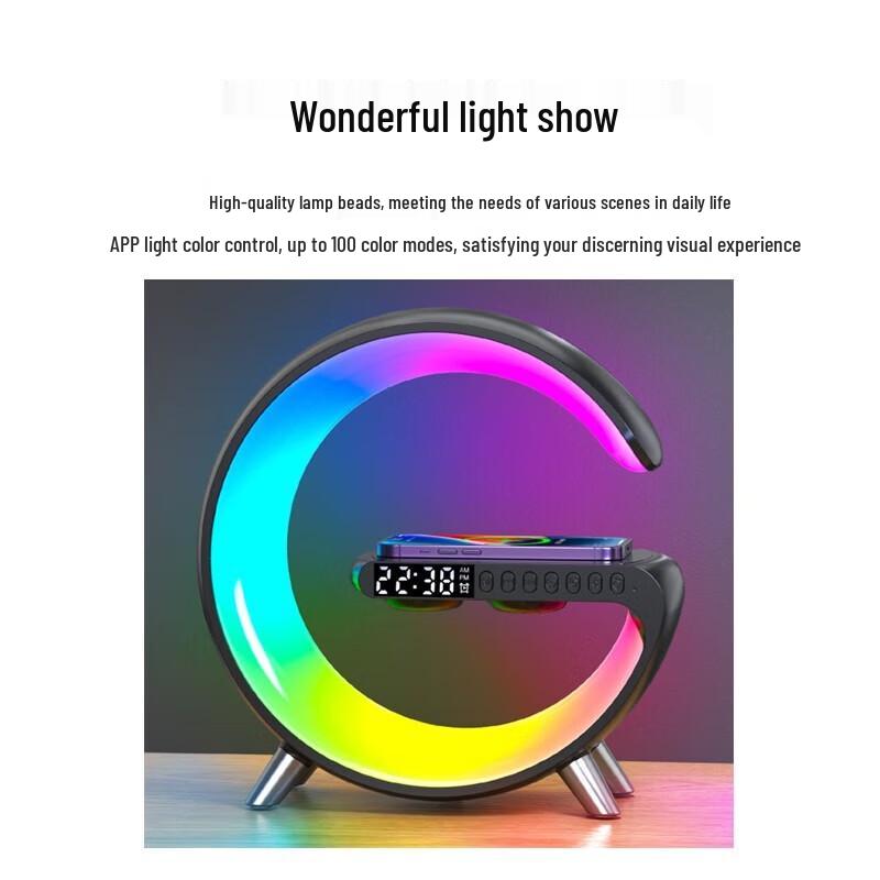 Bach Johann G7 Wireless Bluetooth Speaker with Ambient Light & Alarm