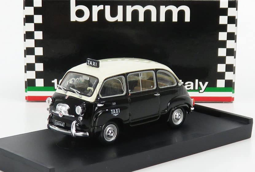 BRUMM 1/43 Fiat 600D Multipla Taxi of Genoa 1964