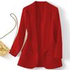 Spring and Autumn Hot Style Commuting Solid Color Collar Long Sleeve Coat for Women