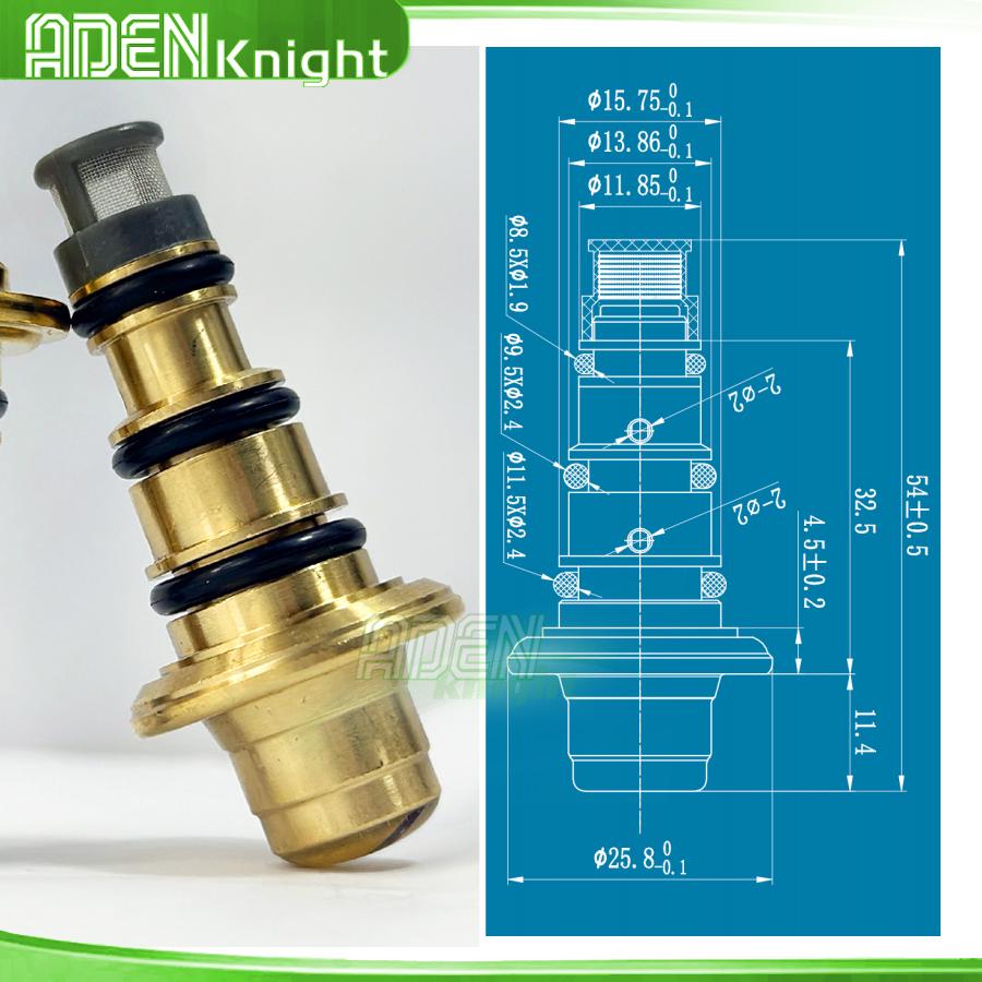 

VS16 VS18 AC Compressor Control Valve For Volvo Ford Focus C-Max 1.6 Hyundai Sonata Elantra Kia Sorento Land Rover 977012H102 Thick