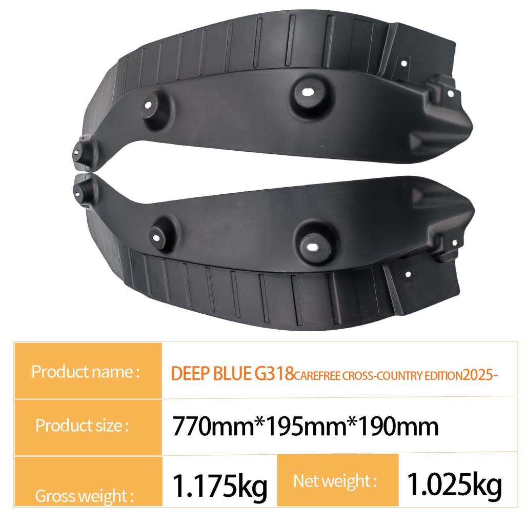 Rear Wheel Liner Fender for Changan DEEP BLUE G318 2025 Model