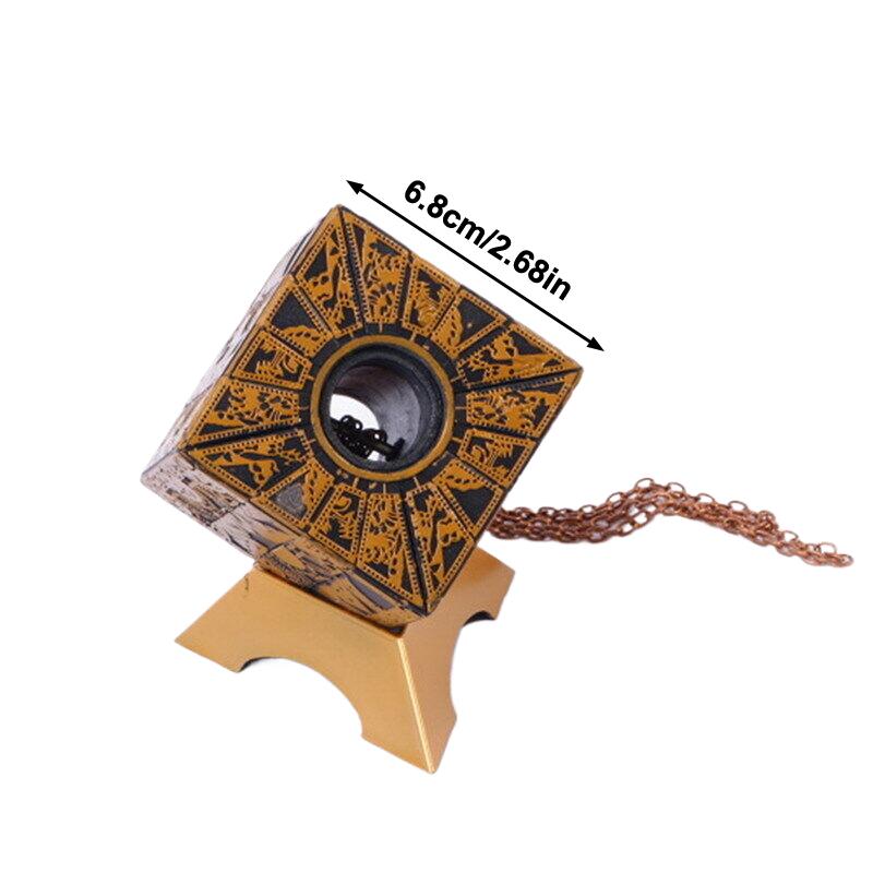 Hellraiser Puzzle Box Puzzle Cube Detachable With Base Deformation Puzzle Lock Box Decoration Terror Figures Film Serie Cube