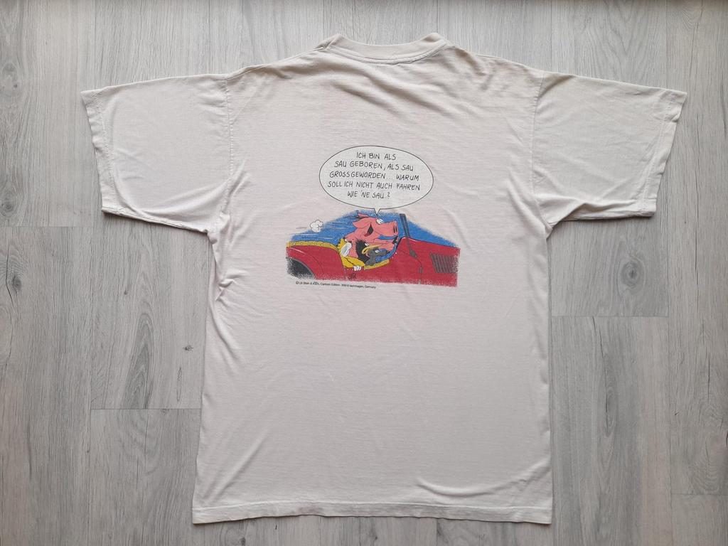 Vintage Uli Stein 90s Cartoon T-Shirt ,Mouse Uli Stein Koch Cartoon Edition Germany Tee ,XL ,Uli Stein's Mäuse ,Gerd Koch Cartoon Edition