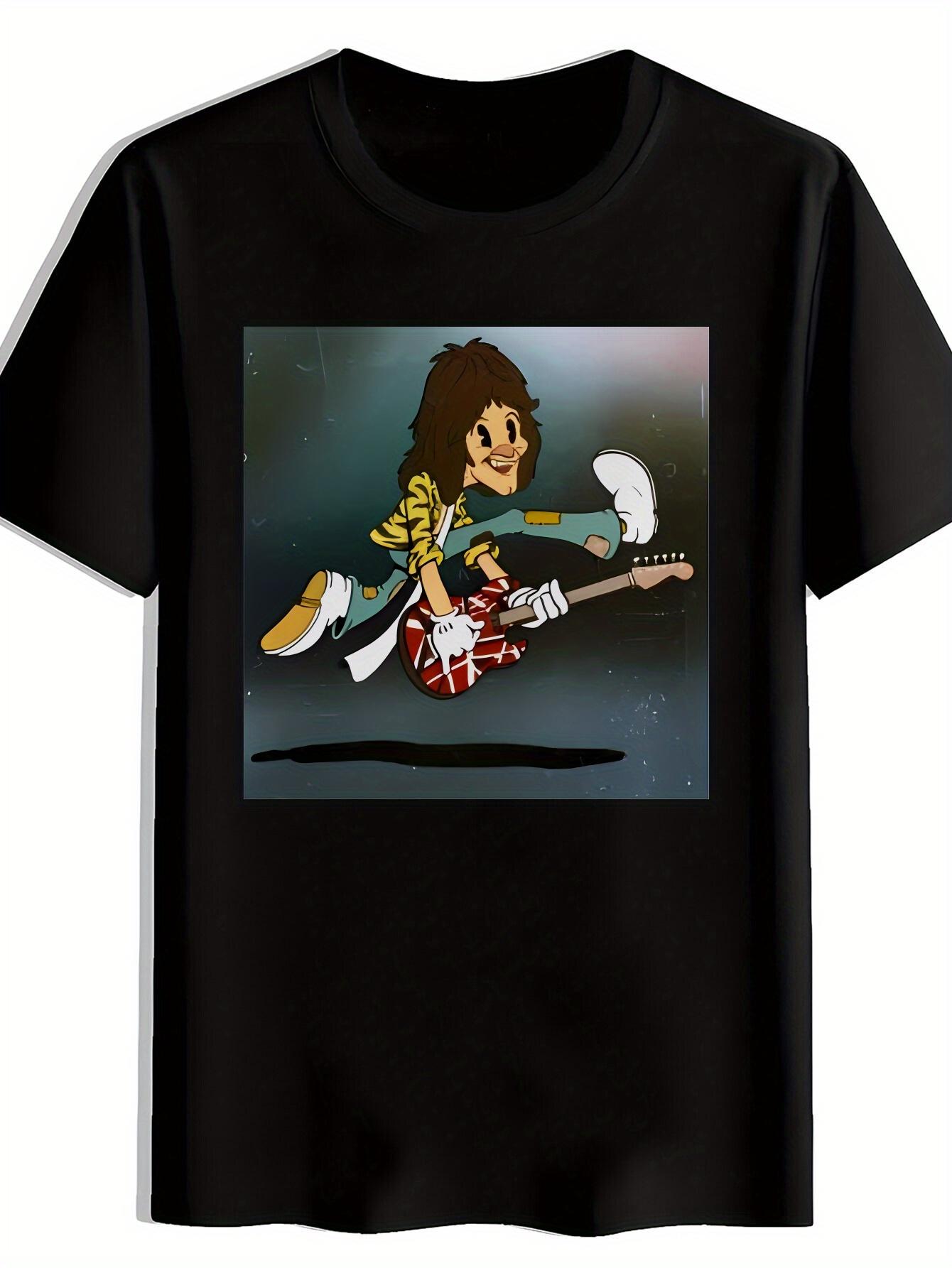 T-shirt Retro Rock Band Graphic - Short Sleeve XXXXL