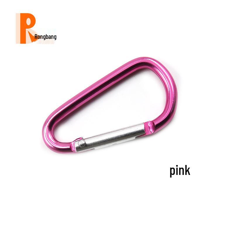 High-Quality No. 5 D-Shaped 3.8mm Aluminum Alloy Carabiner Hook for Water Bottles & Toys