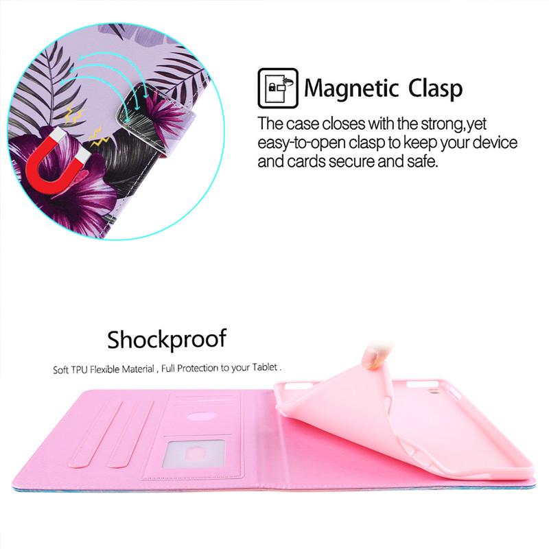Tablet Case For IPad 9 7 2018 2017 5th 6th Generation Air 2 5 6 Case A1822 A1475 Cute Marble Flower Painted Soft Silicone For IPad 9.7 Case