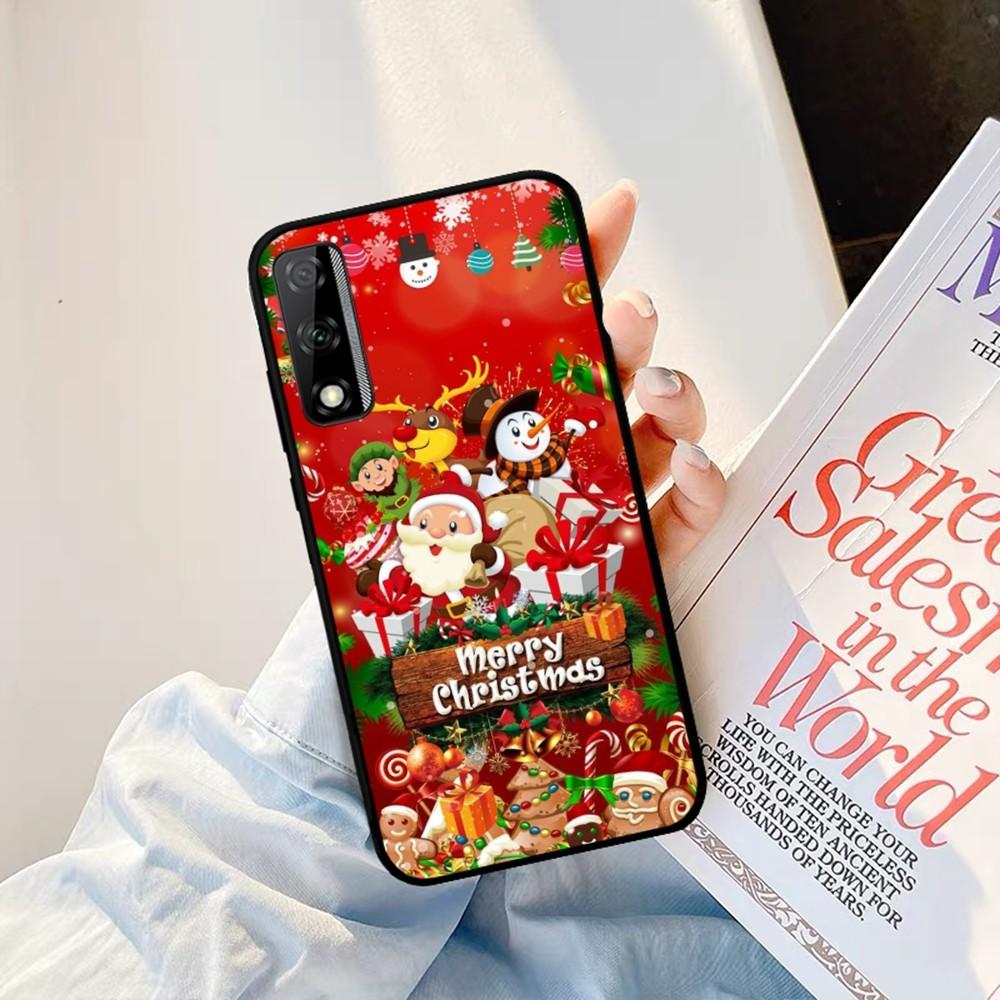 Merry Christmas Phone Case For Redmi 8 9 10 PocoX3 Pro For Samsung Note 10 20 For Huawei Mate 20 30 40 50 Lite