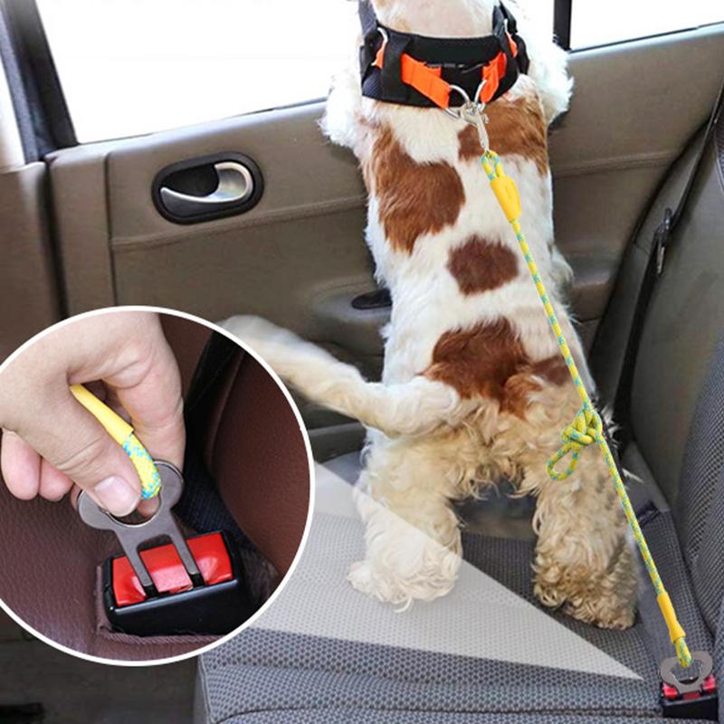 

Dog Seat Belt For Car Removable Dog Seat Belt Harness For Car Pet Dog Car Seatbelt Harness Restraint Secures To Vehicle Headrest China Mainland