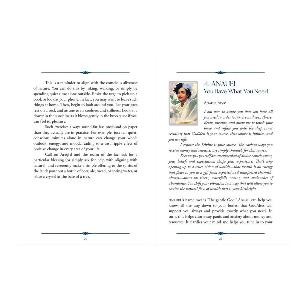 Kancharo 56-Card Oracle Card Set, Tarot Card Reading [The Angel Magic Oracle], Includes Japanese Oracle Card Basic Instructions & Pouch (Authentic)