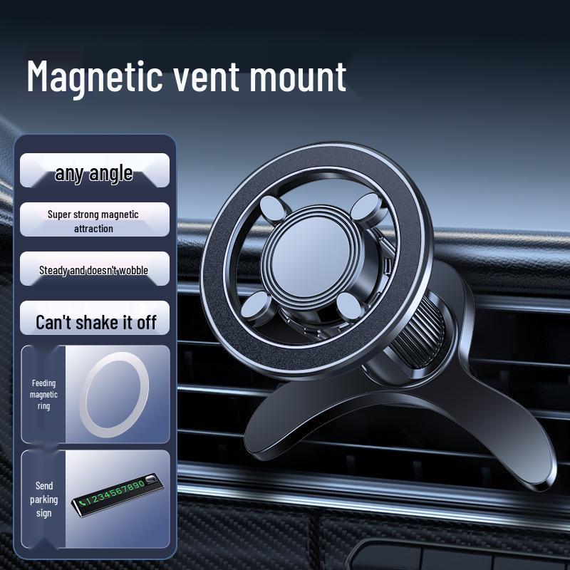 Držák telefonu do auta MagSafe: Silný magnetický otočný držák