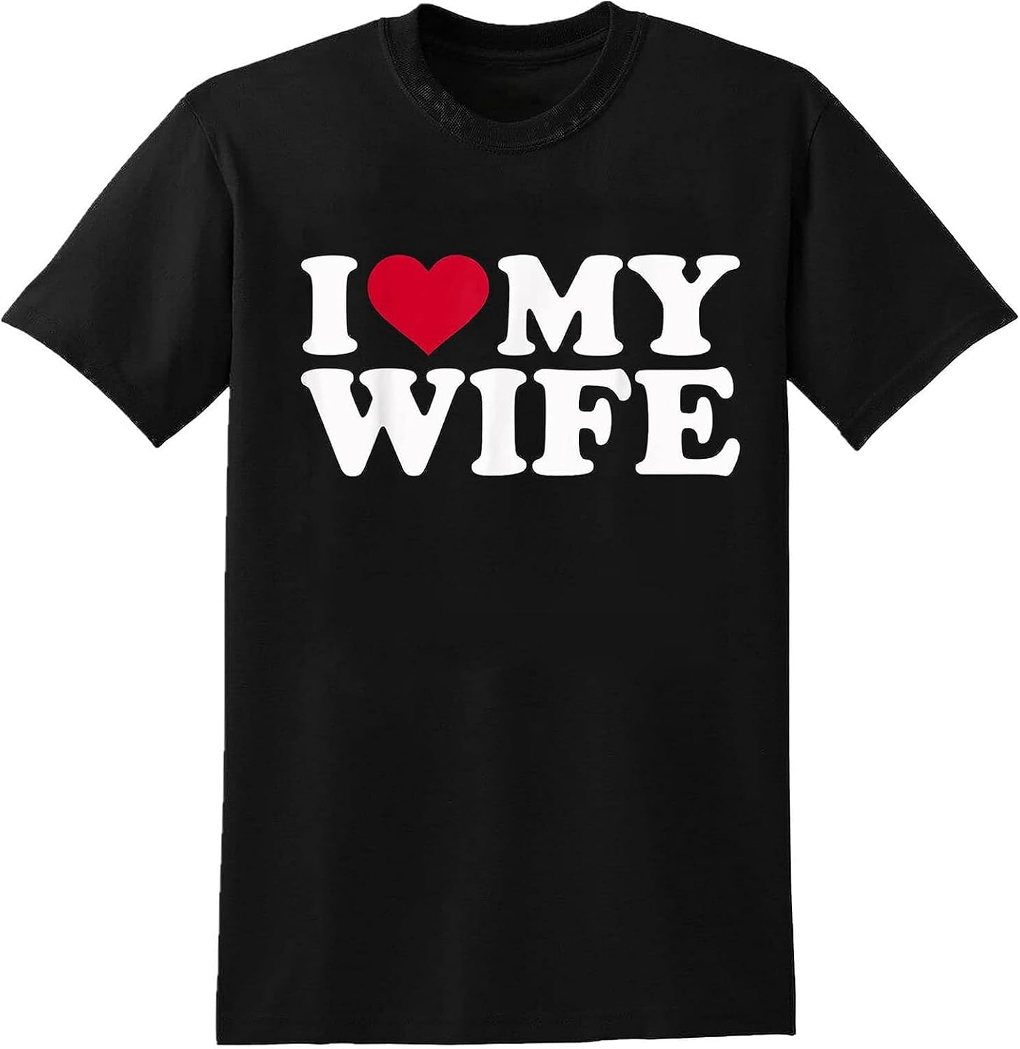 I Love My Wife Men T Shirt Sayings Quote Mens Unisex Tee Tops XL чёрный