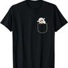 Funny Sheep In The Chest Pocket Gift Lamb Pocket T-Shirt
