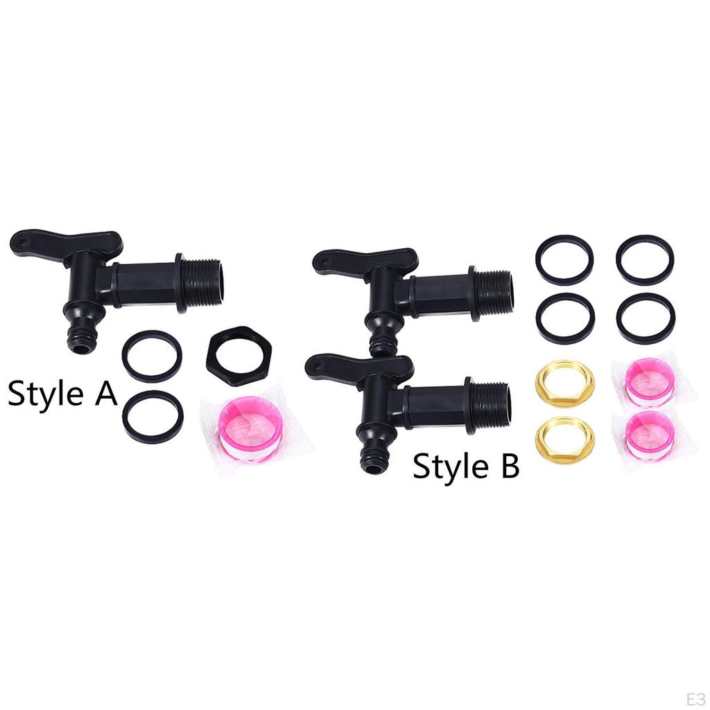 PP Water Butt Tap Connector Garden Accessories Fitting Parts IBC Barrel Adapter Tank Hose